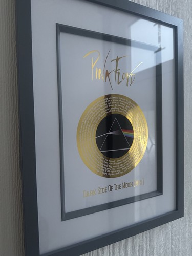 Framed gold foiled art - art, print