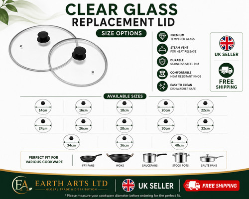 Clear glass pan lid - pan,