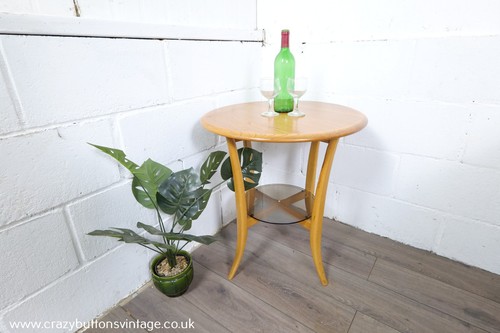 Ercol elm lamp side table - ercol,
