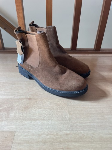 Brown suede chelsea - suede, size