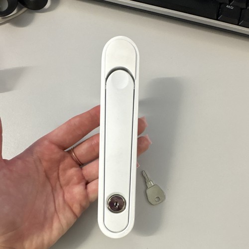 White locking flush - white,