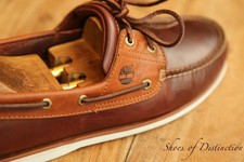 Timberland Tan Brown Leather Boat Deck Shoes Boot Mens UK 8 US 8.5 M EU 42