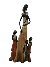 Leonardo Collection Masai Mother and Children Figurine 38cm tall