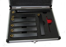 7PC INDEXABLE LATHE TOOL SET 20MM SHANK CCMT09 INSERTS RDGTOOLS