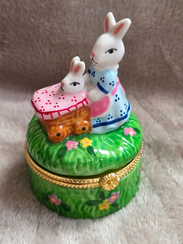 Limoges inspired ceramic baby - ceramic,