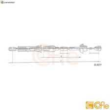 THROTTLE CABLE 11.0177 FOR