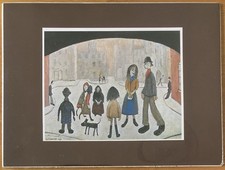 LS LOWRY RARE PRINT ‘Under