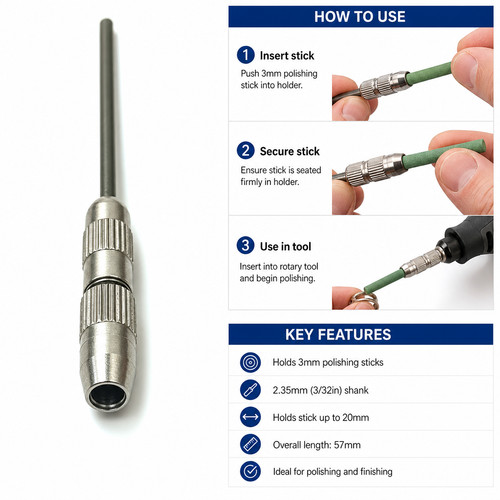 3mm polishing stick - polishing, holder
