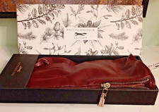 New Brown Paul Costelloe leather Ladies Gloves Boxed New size M/L