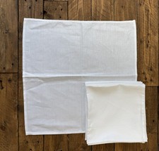 Linen Cotton Napkins 18" x 17.5” Serviettes Dining Tablewear 4 Pack (Seconds)
