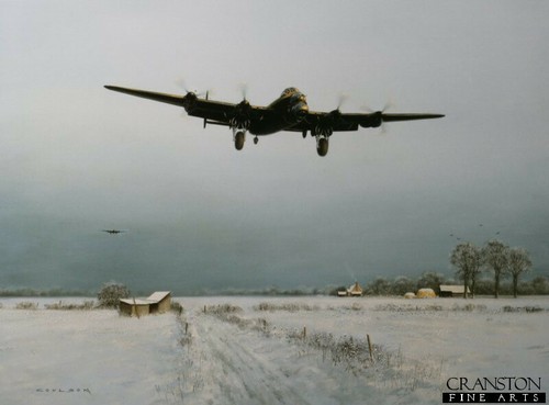 Aviation art print - art, lancaster