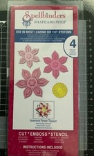 Spellbinders Shapeabilities Anemone Flower Topper Die Cutter Set