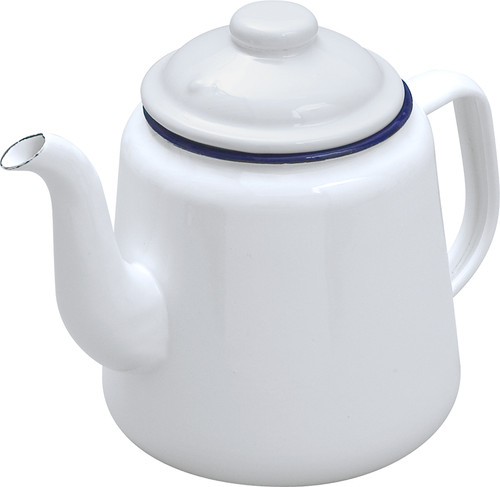14cm falcon enamel teapot - enamel,