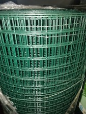 Green Welded Wire Mesh 24" x 13x13mm holes x 25mtr 1.2/0.80 PVC Coated - pvcwm