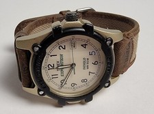 Timex Expedition Indiglo men’s quartz date 38mm 50m WR watch light up dial runs