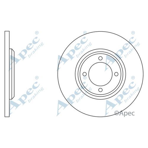 Brake discs solid for ford - brake,