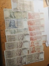 16 x Greece Drachmai 6 x 1000, 1987, 2 x  500, 1x 5000, 2 x 200, 5 x 100 1978
