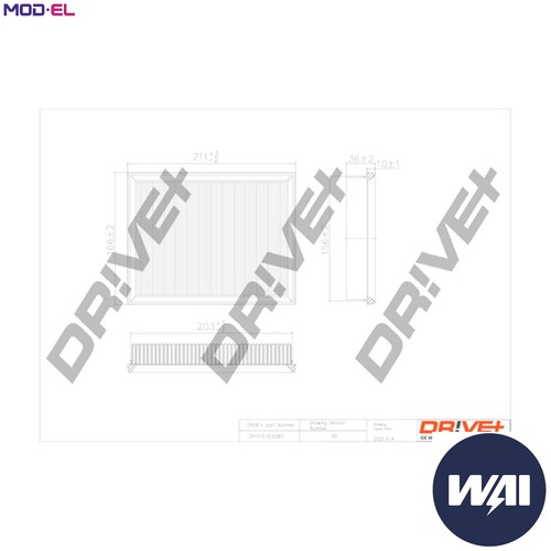 Air filter dp1110 0387 - dp1110.10.0387, for