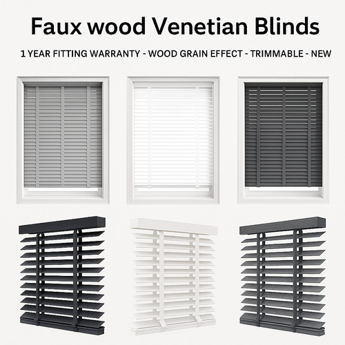 Faux wood venetian - faux,