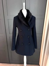 Reiss 100% wool faux fur