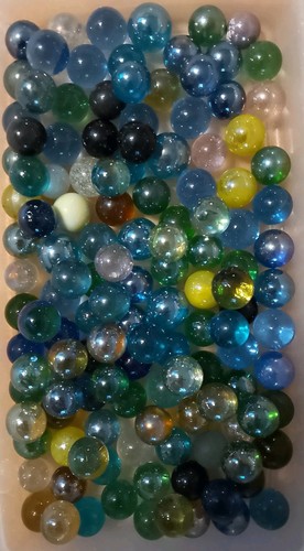 Marbles job lot mixed - job,