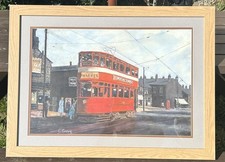 Leeds  Tram  Original Pastel