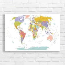High Detail World Map For
