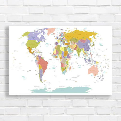 High detail world map - high,
