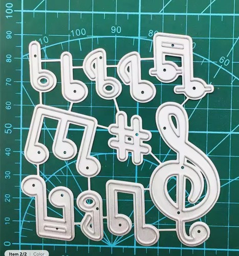 Music notes craft die - music,