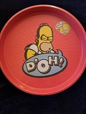 2011 The Simpsons Homer Simpson D'Oh Round Metal Tray Official Rare Collectible 