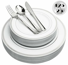 125 Piece Silver Plates &