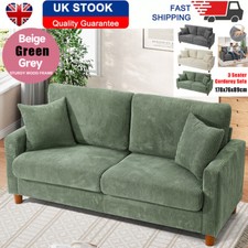 Modern Corduroy Sofa 3 Seater