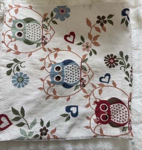 Owl floral woven - woven, tapestry