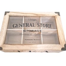 Compartment tea bag box caddy - tea,