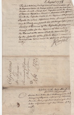 British Legal Document 1778 /