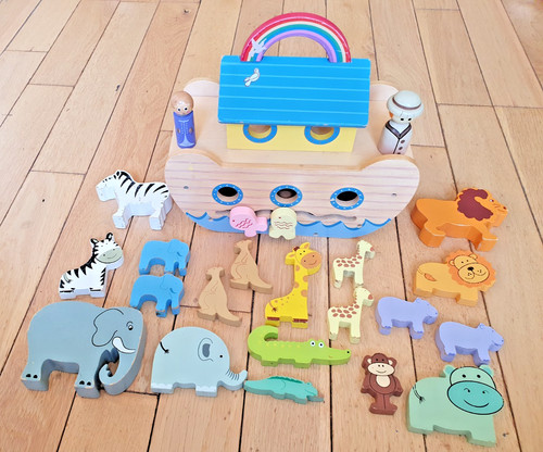 Wooden noah ark playset by - noah's,