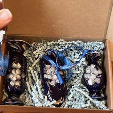 3 Ceramic Wrapped Candy Shaped