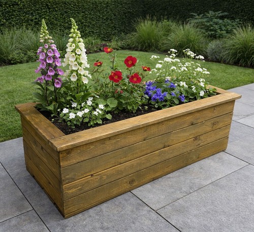 Quality planter wooden - quality, trough