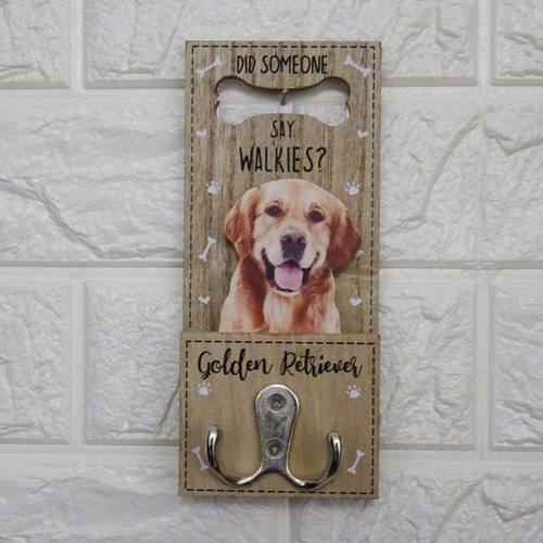 Golden retriever dog - dog, lead