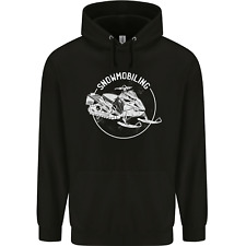 Winter Sports A Snowmobile Childrens Kids Hoodie