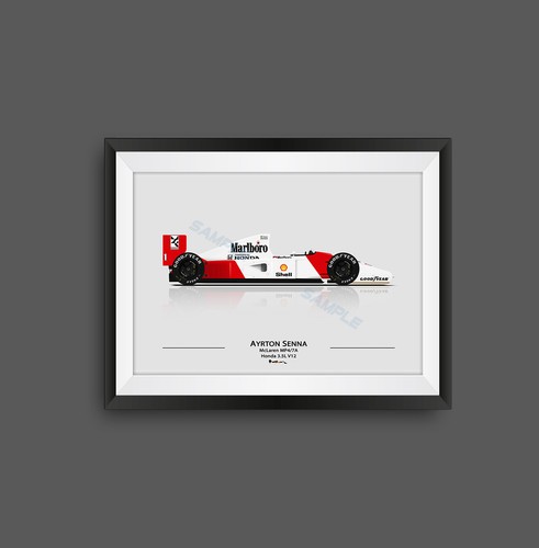 Ayrton senna mclaren mp4 f1 - mp4/7a,