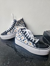 VANS Off the Wall Sk8 Women's Daisy Chequerboard High Tops Womans UK 5 (s2)