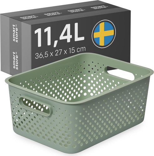 Storage basket with handles - basket, in