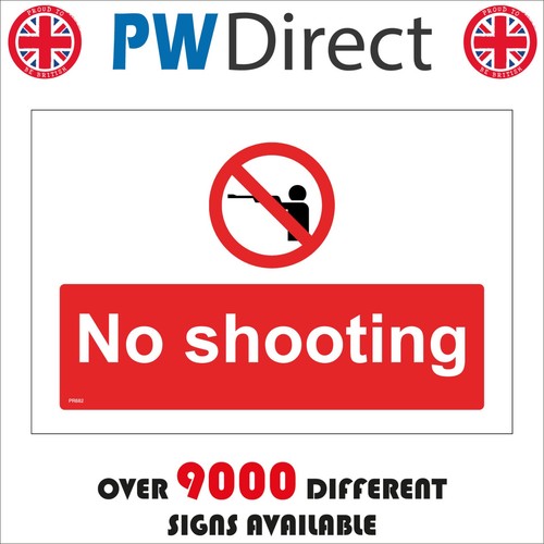 Sign shooting prohibition - no,