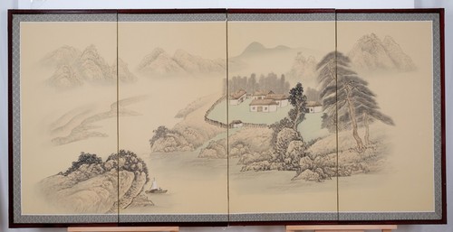 Japanese byobu small mountain - japanese,