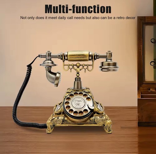 Antique telephone desk phone - desk,