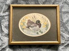 Vintage Wildlife Miniatures Game Bird Series Framed Print by Sharon Jervis