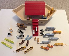 Goki Noahs Ark Wooden Playset w/ Animal Figures