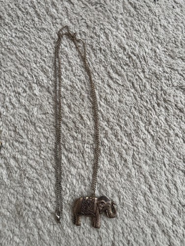 Elephant pendant necklace - pendant,