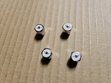 For Mini Cooper White Valve Dust Caps x 4
